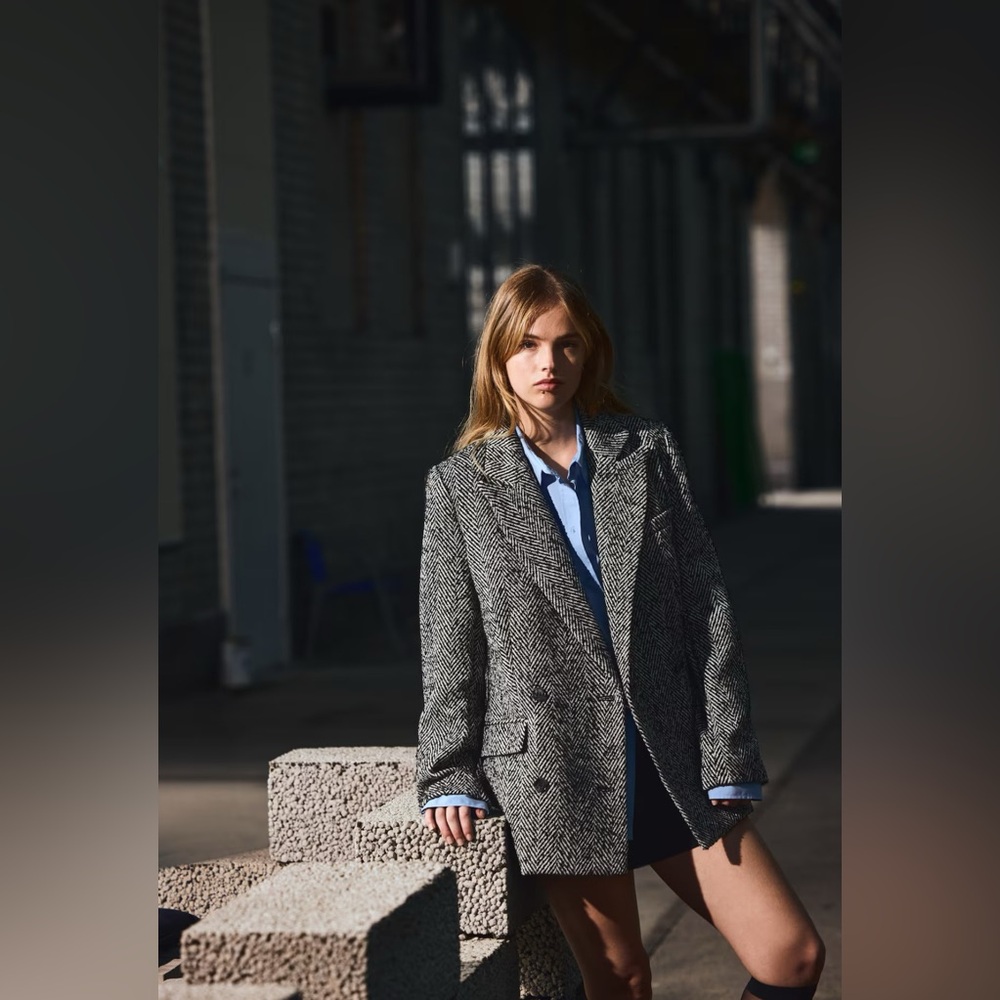 Herringbone Blazer/Coat/Jacket